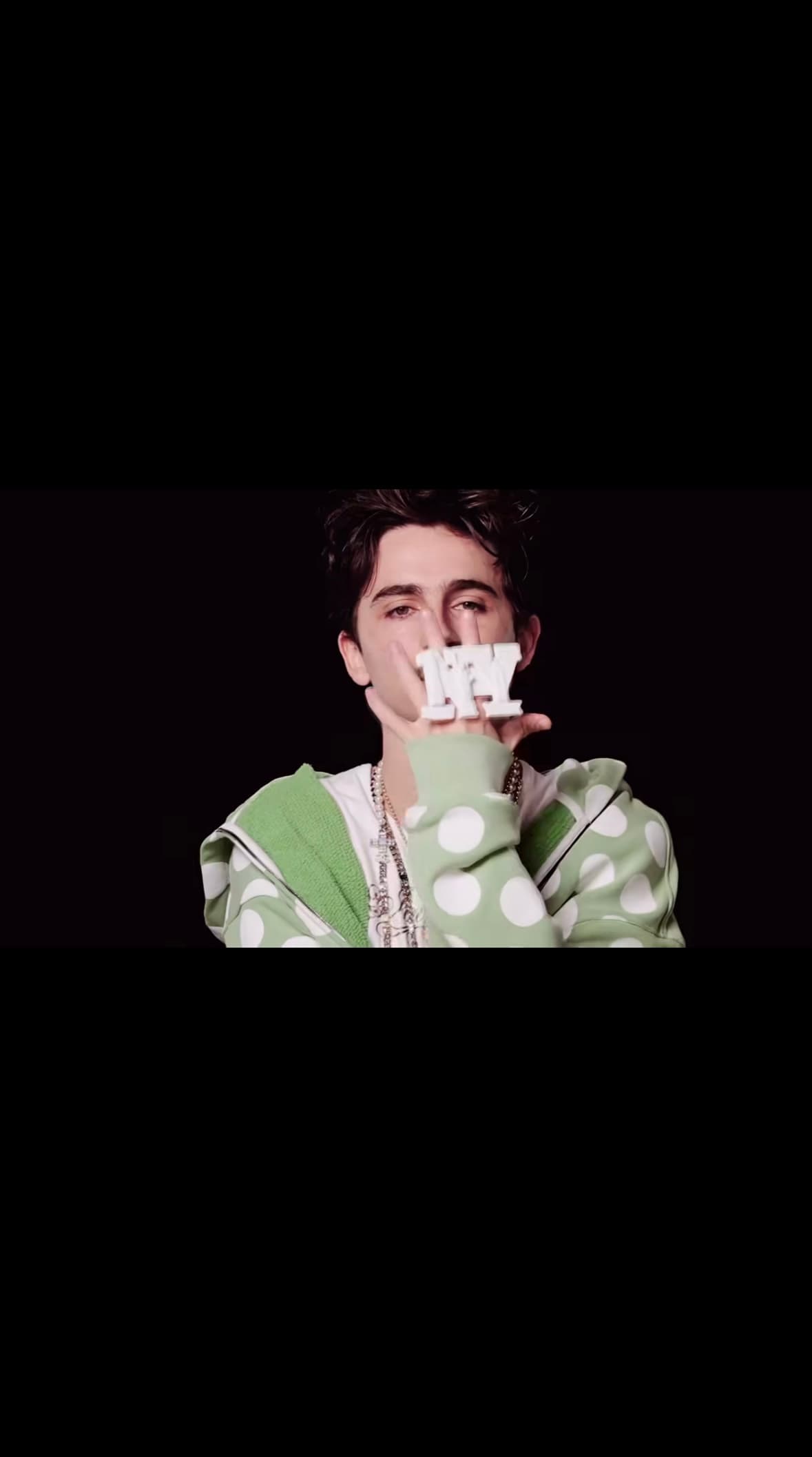 Timothée Chalamet wearing Iseder on Saturday Night Live